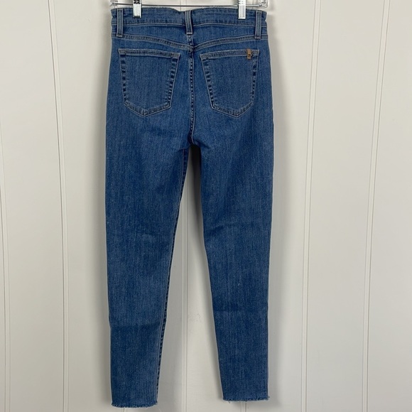 Joe's Jeans Mid Rise Skinny Jean Women's 27 Frayed Ankle Cropped Cotton Stretch - Picture 10 of 14